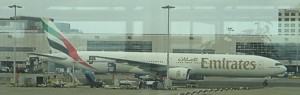 Emirates 777 at London Gatwick March 2007